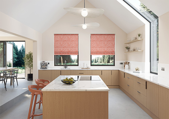 Sandbank, Orange Reef - Twist&Fit Roman Blind - Image 8